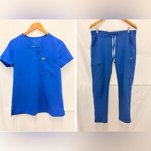 FIGS Scrub Set Catarina XS & Yola Skinny XS Royal Blue‎
